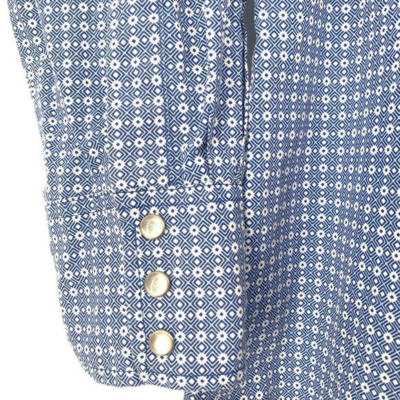 Wrangler Mens 2XL Light Blue Wrancher Snap Front Shirt Long Sleeve Collared - Picture 7 of 12